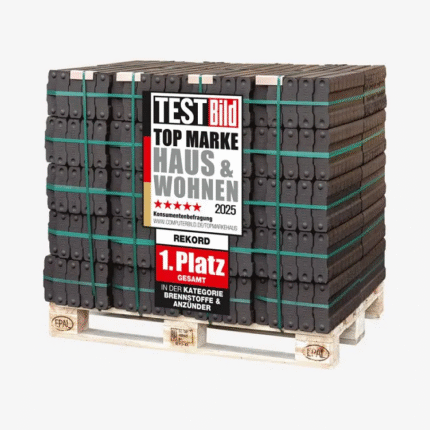 Rekord Braunkohlebriketts 25kg | 1000kg Palette