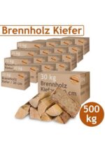 Kaminholz & Brennholz gemischt – Hartholz & Weichholz 25 cm | 500 kg Pakete – Bild 4